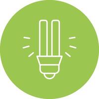 Light Bulb Line Multi Circle Icon vector