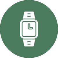 Watch Glyph Multi Circle Icon vector