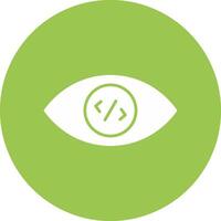 Vision Glyph Multi Circle Icon vector