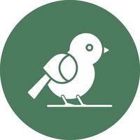 Bird Glyph Multi Circle Icon vector