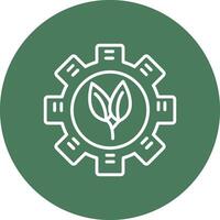 Eco Line Multi Circle Icon vector