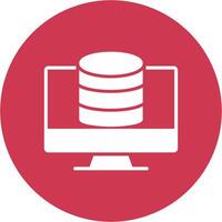OnGlyph Multi Circle Database Glyph Multi Circle Icon vector