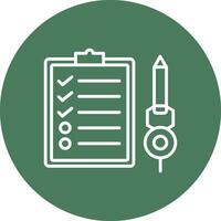 Check List Line Multi Circle Icon vector