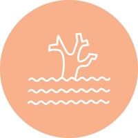 Flood Line Multi Circle Icon vector