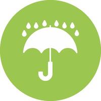 Keep Dry Glyph Multi Circle Icon vector