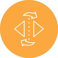 Reflect Line Multi Circle Icon vector