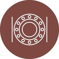 Ball Bearing Line Multi Circle Icon vector