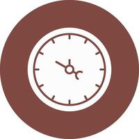 Clock Glyph Multi Circle Icon vector