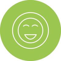 Happy Line Multi Circle Icon vector