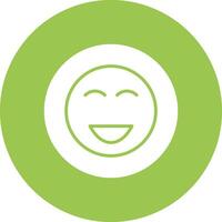 Happy Glyph Multi Circle Icon vector