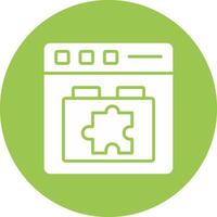 Plugins Glyph Multi Circle Icon vector