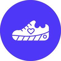 Shoes Glyph Multi Circle Icon vector