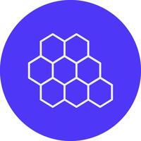 Bee Hive Line Multi Circle Icon vector