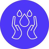 Water Saving Line Multi Circle Icon vector