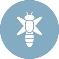 Dragonfly Glyph Multi Circle Icon vector