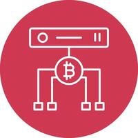 Data Volume Line Multi Circle Icon vector