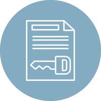 Document Line Multi Circle Icon vector