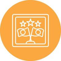Frame Line Multi Circle Icon vector
