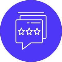 Feedback Chat Line Multi Circle Icon vector