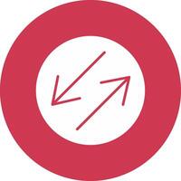 Swap Glyph Multi Circle Icon vector