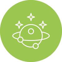 Astronomy Line Multi Circle Icon vector