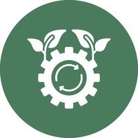 Sustainable Technology Glyph Multi Circle Icon vector