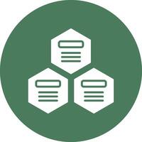 Infographic Elements Glyph Multi Circle Icon vector