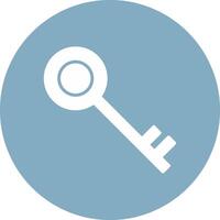 Key Glyph Multi Circle Icon vector