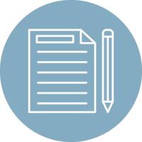 Document Line Multi Circle Icon vector