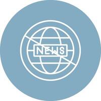 Fake News Line Multi Circle Icon vector