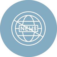 Fake News Line Multi Circle Icon vector