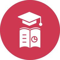 Learning Analytics Glyph Multi Circle Icon vector