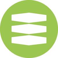 Layers Glyph Multi Circle Icon vector