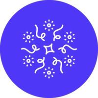 Firework Line Multi Circle Icon vector