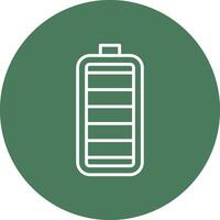 Battery Line Multi Circle Icon vector