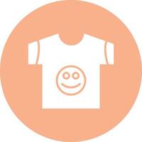 T Shirt Glyph Multi Circle Icon vector