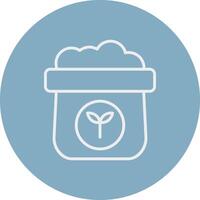 Fertilizer Line Multi Circle Icon vector