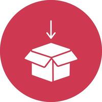 Package Design Glyph Multi Circle Icon vector