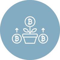 Growth Growth Line Multi Circle Icon vector