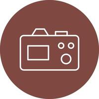 Camera Line Multi Circle Icon vector