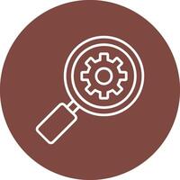 Search Optimization Line Multi Circle Icon vector