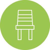 Chair Line Multi Circle Icon vector