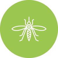 Mosquito Line Multi Circle Icon vector