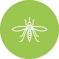 Mosquito Line Multi Circle Icon vector