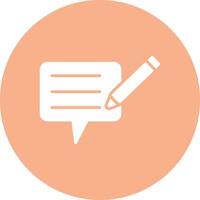 Blog Glyph Multi Circle Icon vector