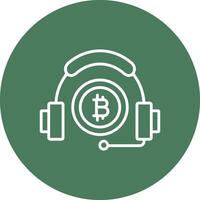 Customer Service Line Multi Circle Icon vector