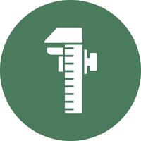 Caliper Glyph Multi Circle Icon vector