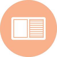 Contrast Glyph Multi Circle Icon vector