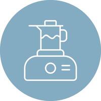 Juicer Line Multi Circle Icon vector