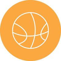 baloncesto línea multi circulo icono vector